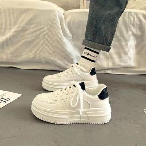 Thick bottom muffin shoes women casual shoes small white shoes